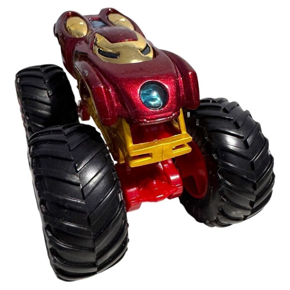 Hot‎ Wheels Marvel Iron Man Monster Truck Red Gold Diecast Mattel